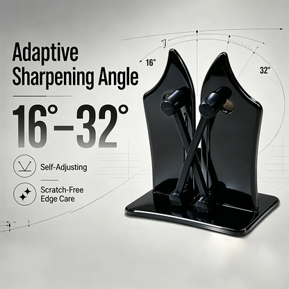 🔪Professional Stainless Steel Knife Sharpener – Fast Sharpening for Smooth, Wavy & Micro-Tooth Blades, Adjustable 16°-32°