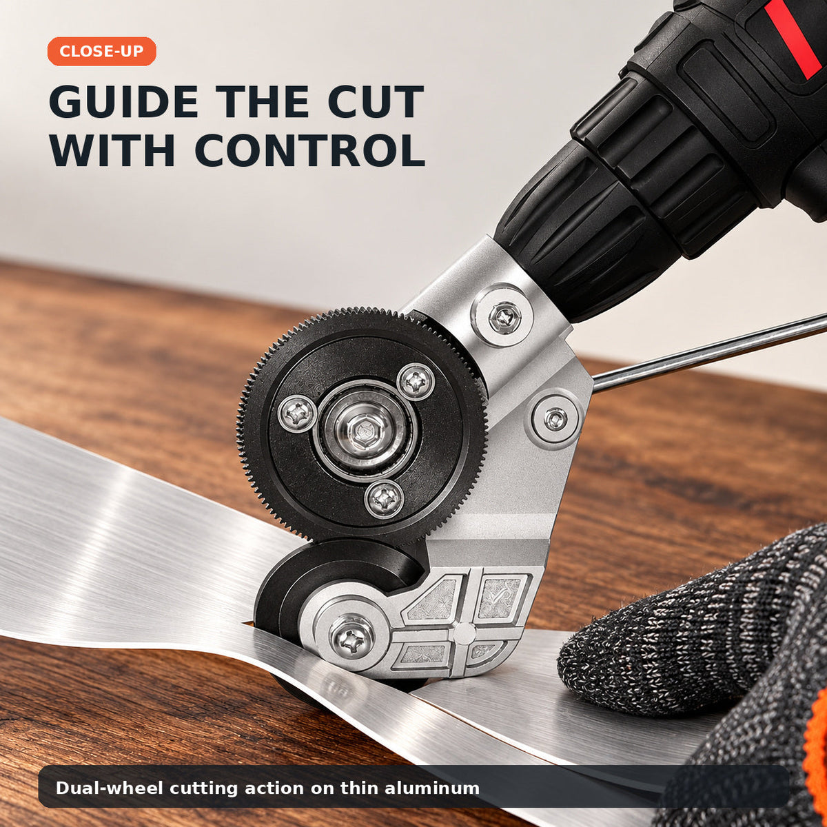 Electric Drill Plate Cutter,Adapter for Precise Cutting Iron, Copper, Aluminum, Steel