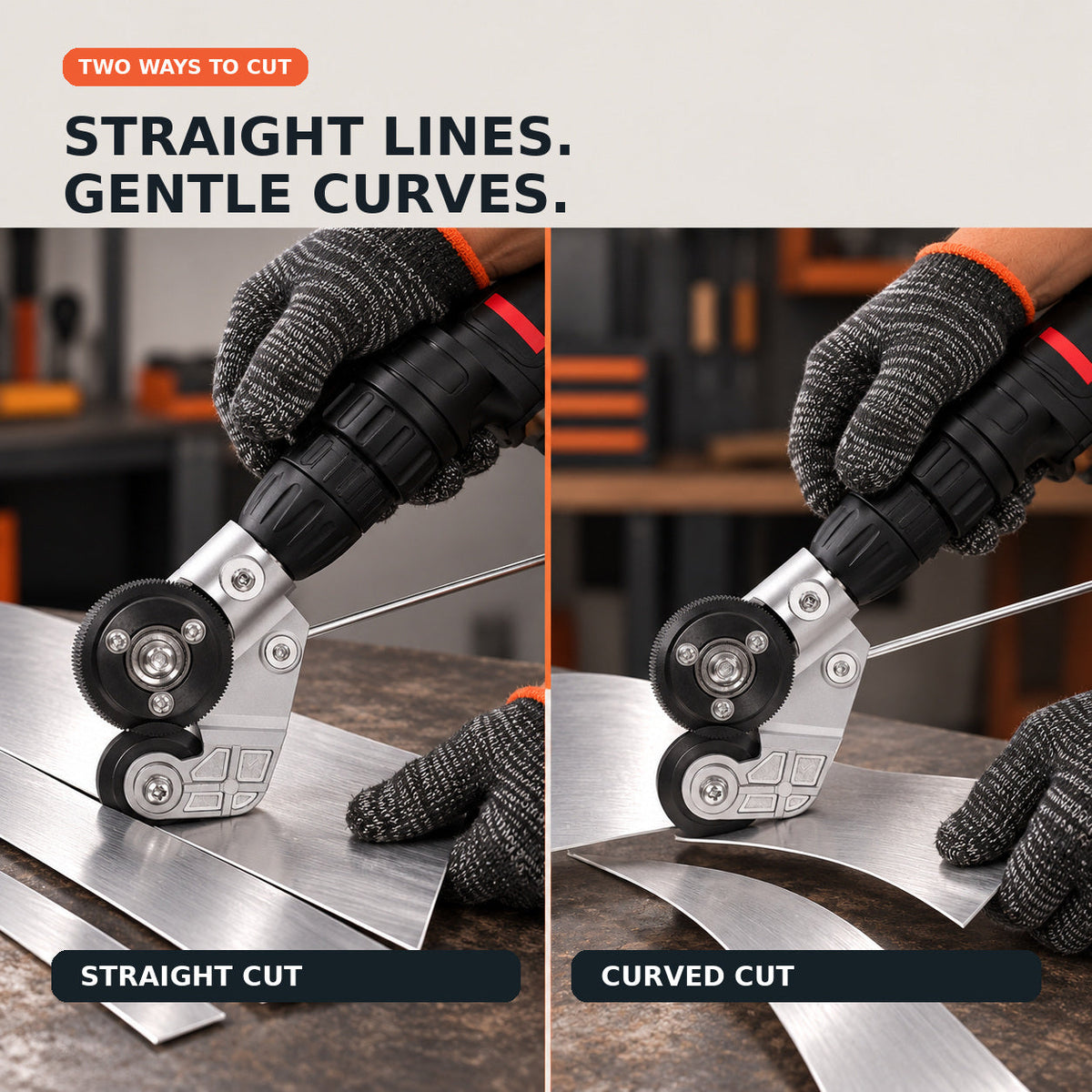 Electric Drill Plate Cutter,Adapter for Precise Cutting Iron, Copper, Aluminum, Steel