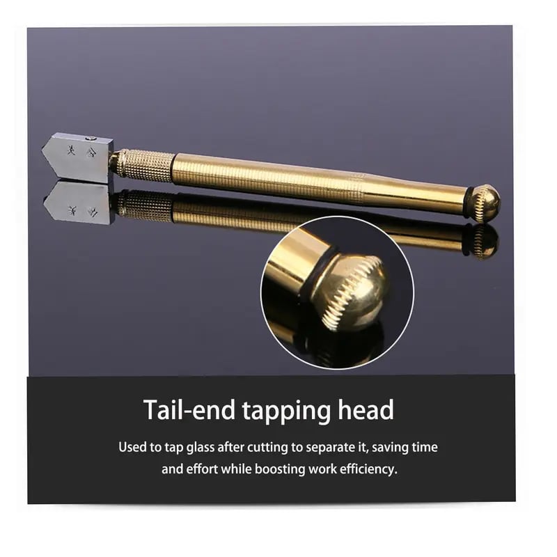 Diamond Head Glass Cutter – Precision Tool for Smooth 3-15mm Glass Cutting