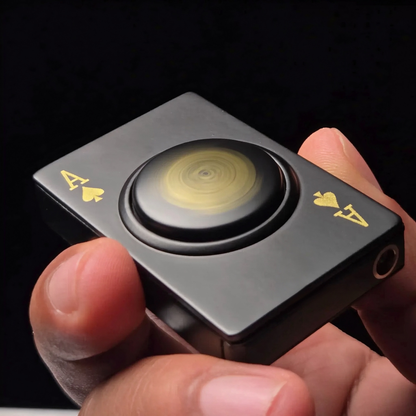 🃏Poker Card Fidget Spinner Lighter - Ace of Spades Design