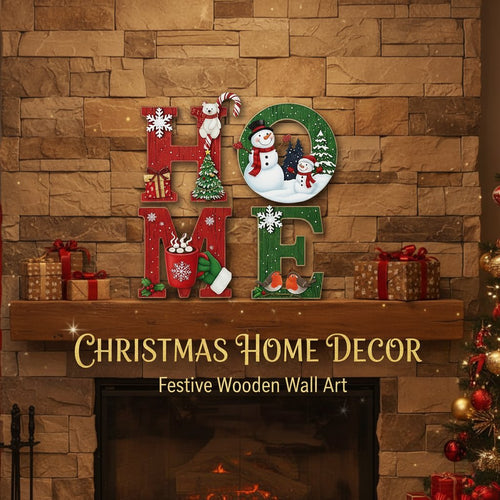 🔥Most Popular in 2026🎄Heritage Christmas Holiday Wooden HOME Sign