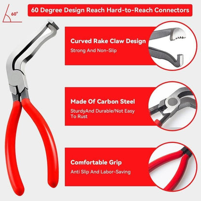 5PC Automotive Electrical Disconnect & Trim Clip Pliers Set