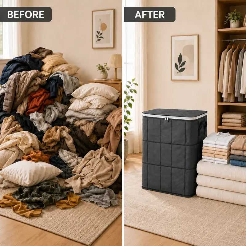 📦Store More andDeclutter Your Closetwith This Dust ProofBedding Organizer