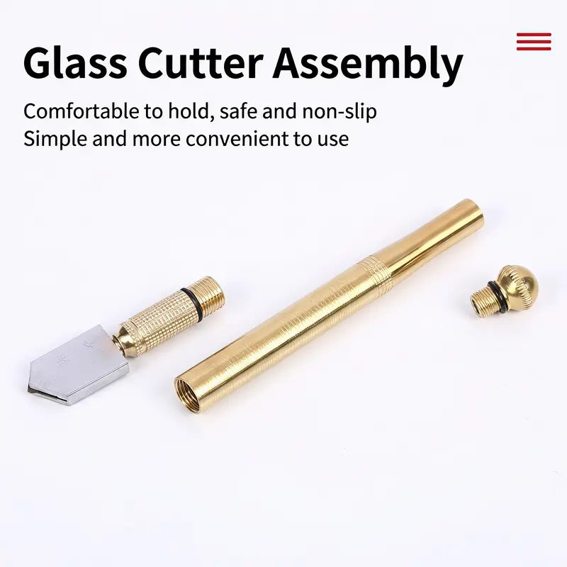 Diamond Head Glass Cutter – Precision Tool for Smooth 3-15mm Glass Cutting