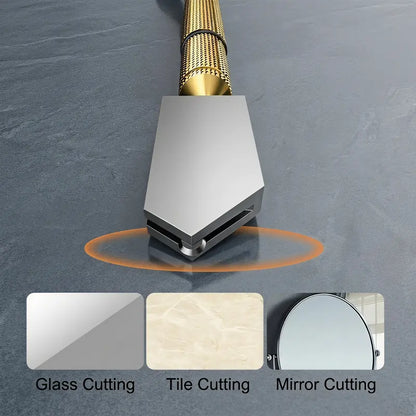 Diamond Head Glass Cutter – Precision Tool for Smooth 3-15mm Glass Cutting