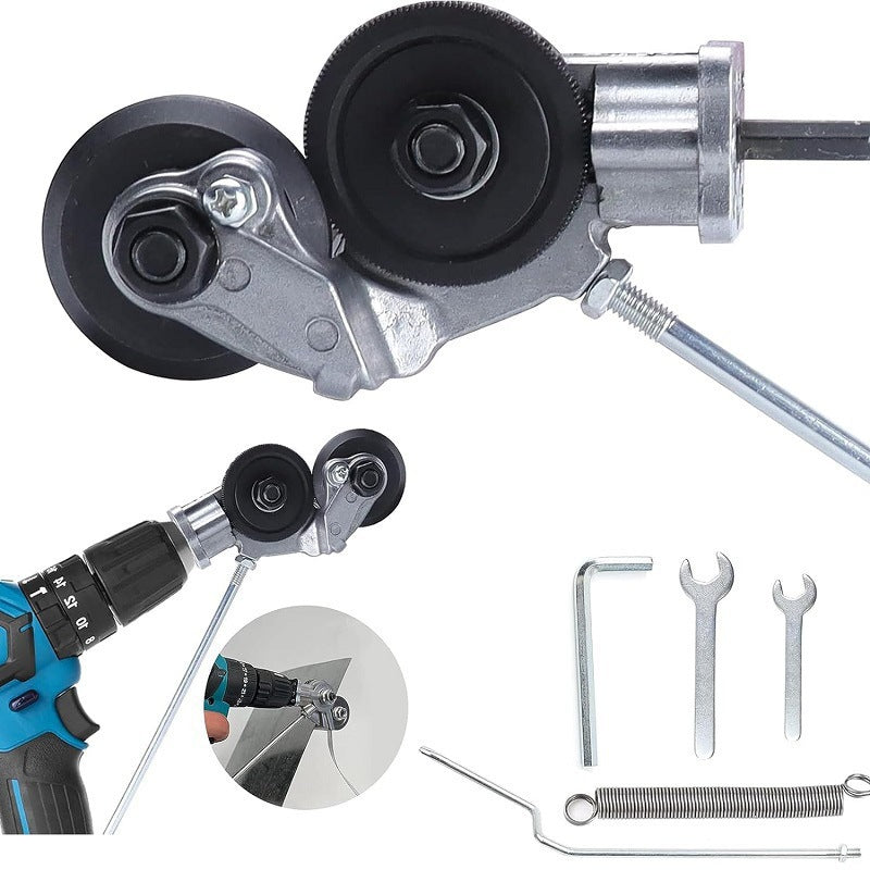 Electric Drill Plate Cutter,Adapter for Precise Cutting Iron, Copper, Aluminum, Steel