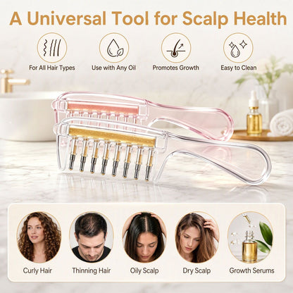 Scalp Oil Applicator Comb – Hair Oil & Serum Applicator Bottle