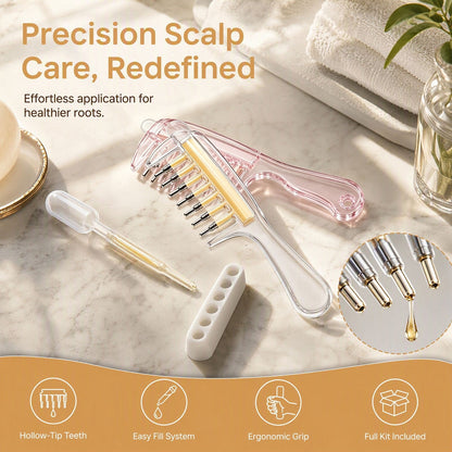 Scalp Oil Applicator Comb – Hair Oil & Serum Applicator Bottle