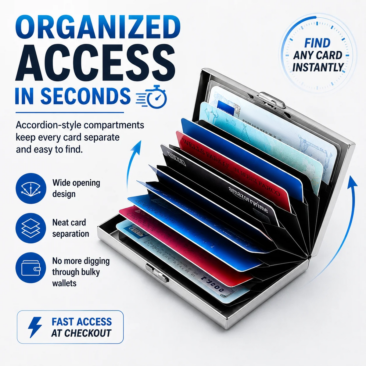 RFID Blocking Metal Card Holder