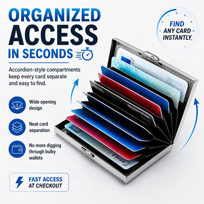RFID Blocking Metal Card Holder