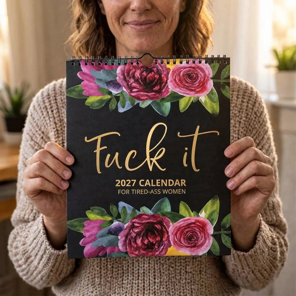 📅 2027 Sweary Mental Health Calendar - Perfect for Home Decor & Gift Ideas