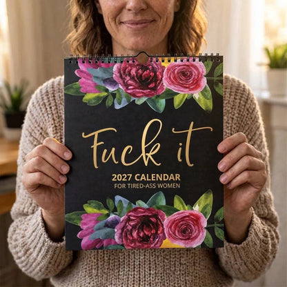 📅 2027 Sweary Mental Health Calendar - Perfect for Home Decor & Gift Ideas