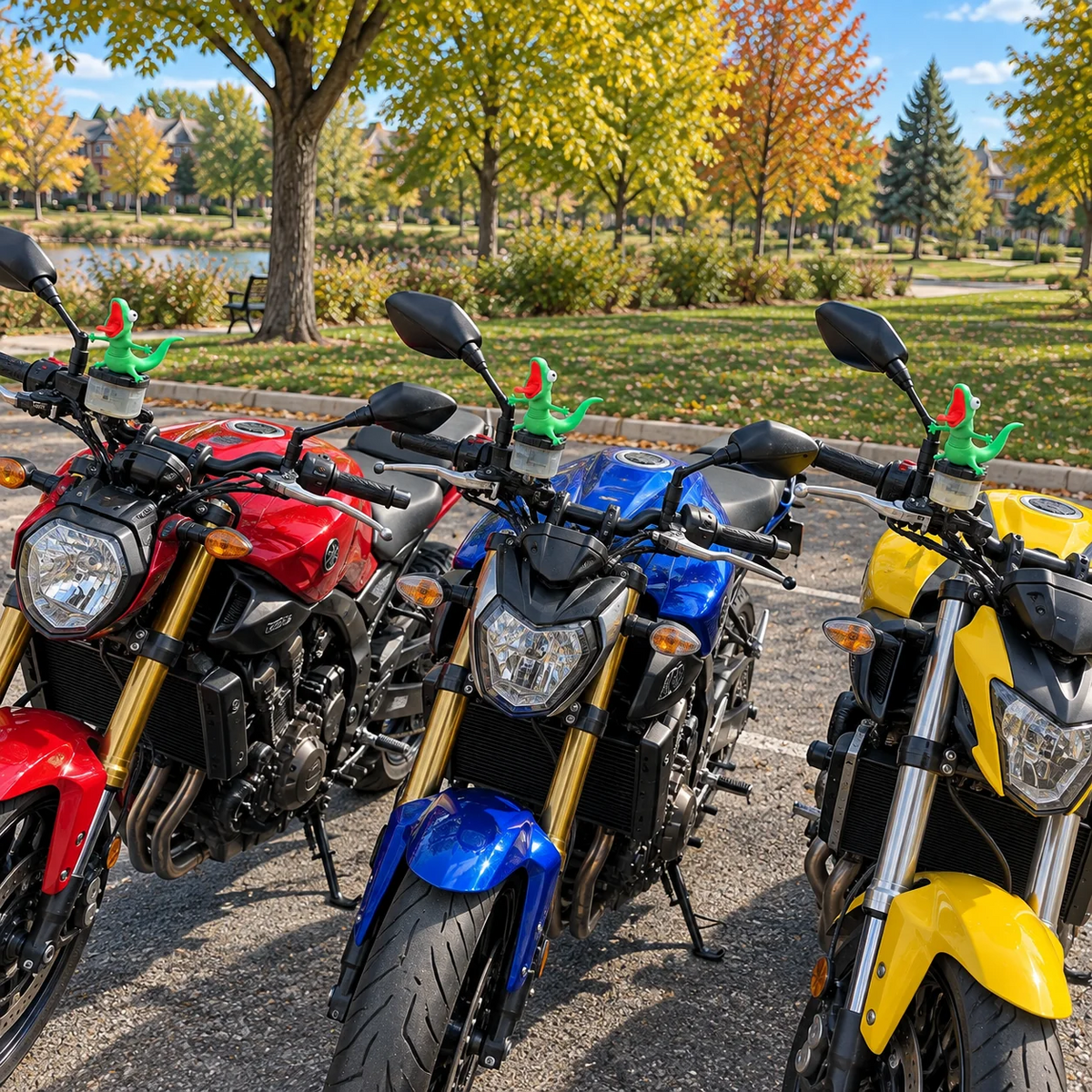 🦎🏍️ Roadside Lizard Buddy – Car & Motorcycle Decor