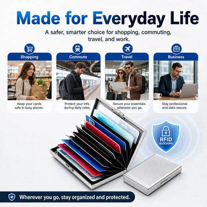 RFID Blocking Metal Card Holder