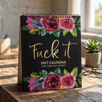 📅 2027 Sweary Mental Health Calendar - Perfect for Home Decor & Gift Ideas